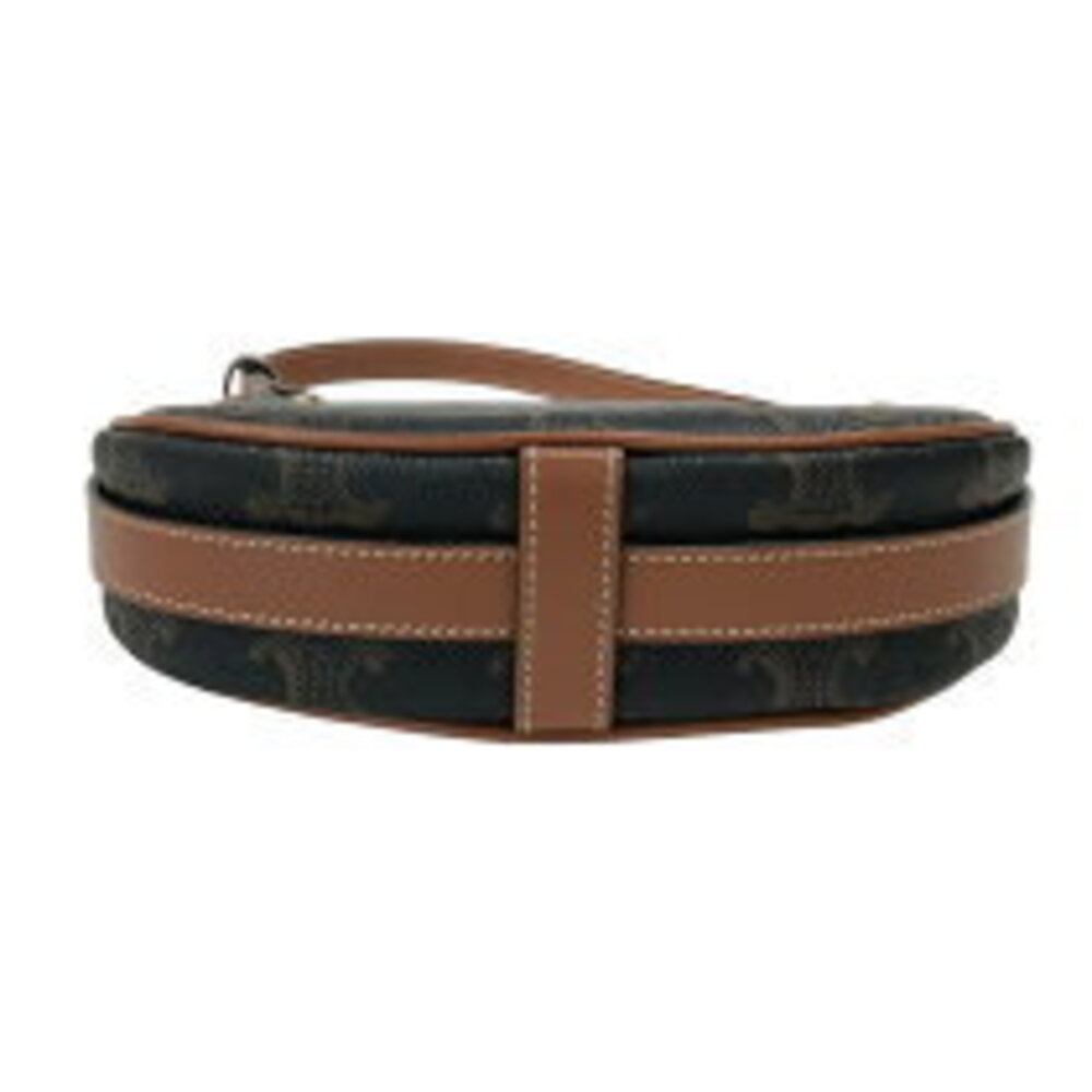 Celine Ava Tan Canvas Calf Leather Handbag - Picture 4 of 11